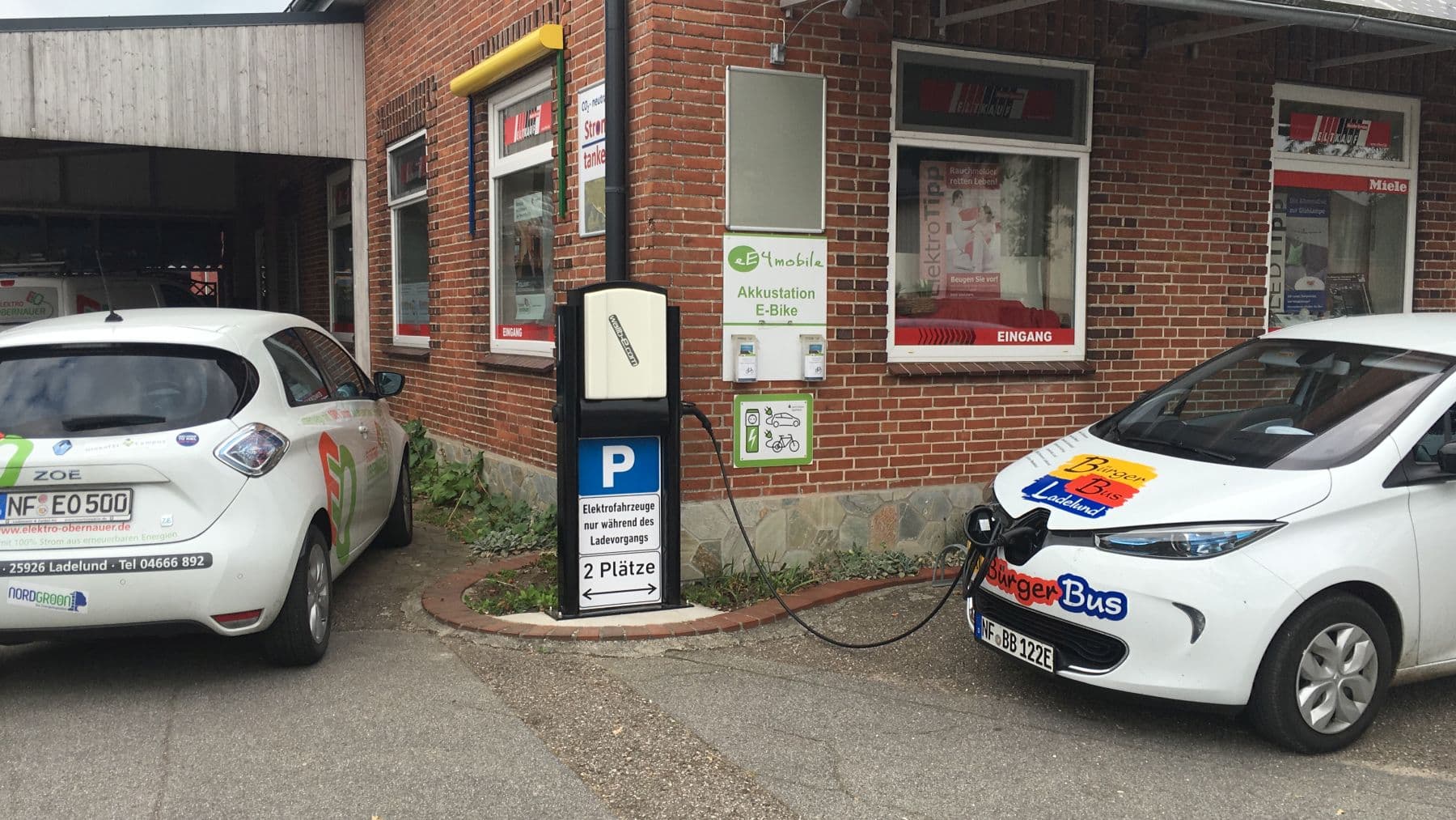 Foto der Ladestation Ladestation