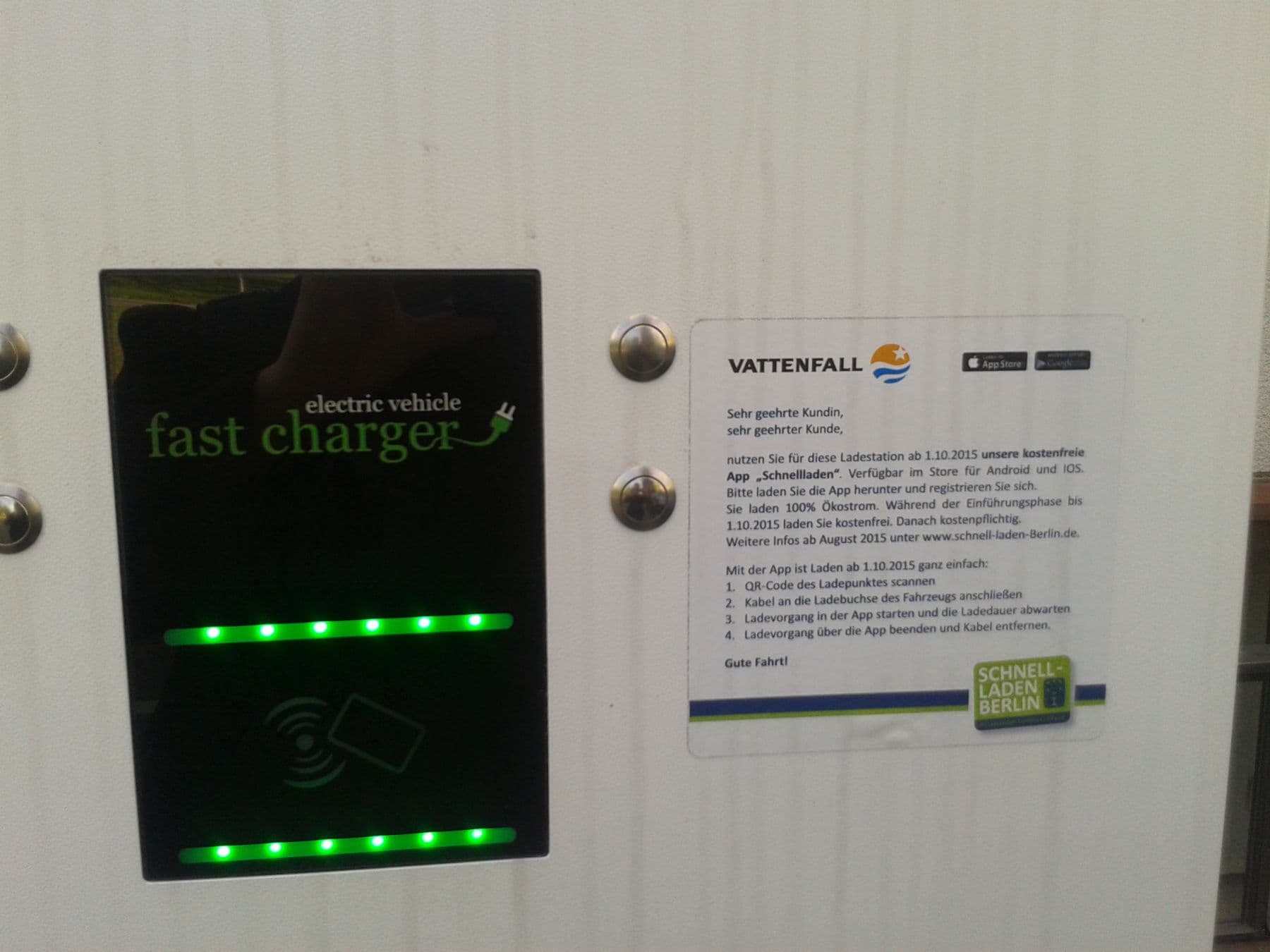 Foto der Ladestation Ladestation