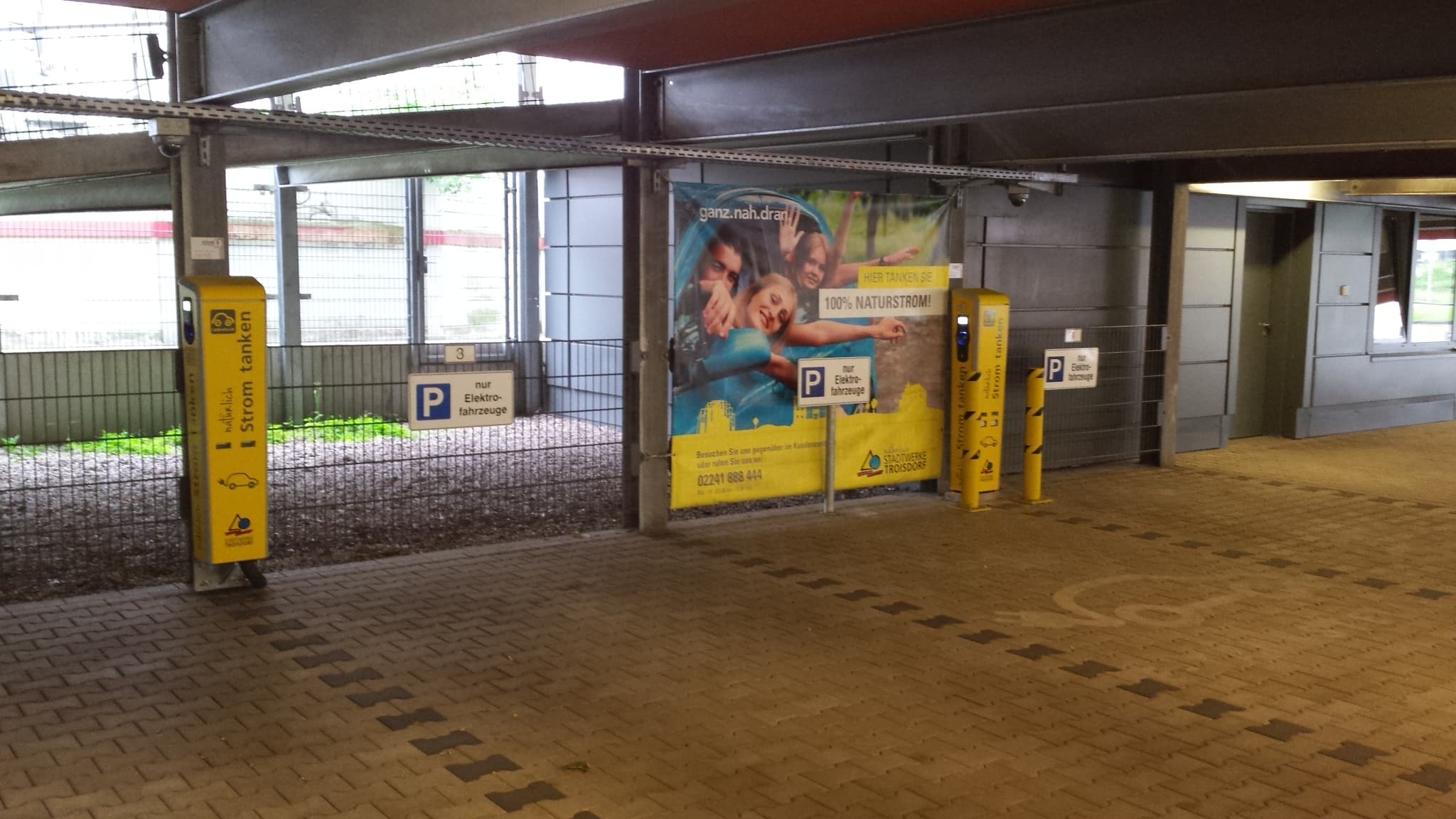 Foto der Ladestation Kundenzentrum Stadtwerke Troisdorf