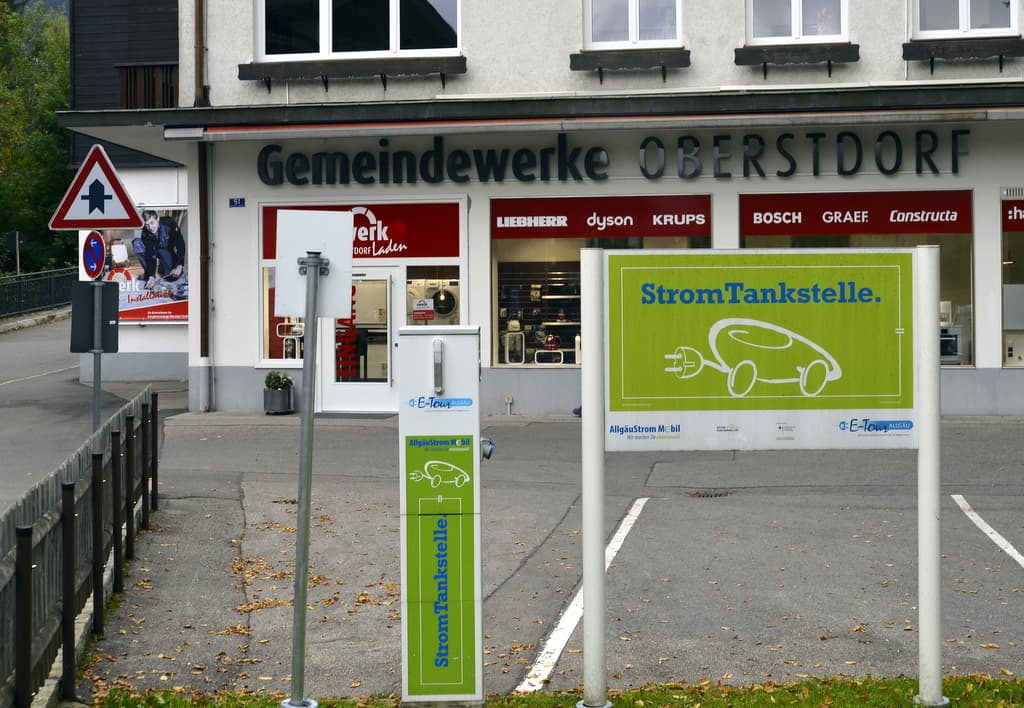 Foto der Ladestation EVO Nebelhornstraße Oberstdorf